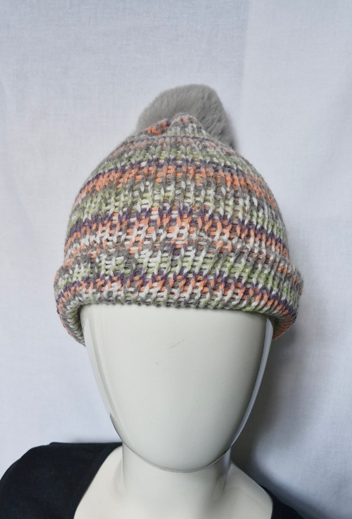 Cosy stripe hat and gloves set