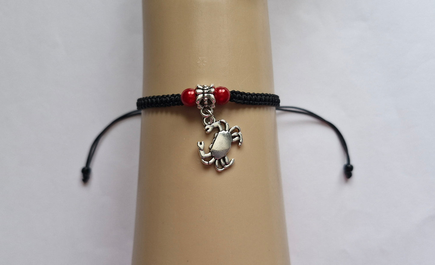 Crab charm bracelet