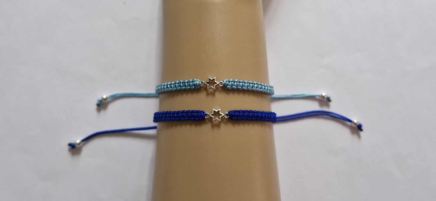 Mother daughter/son star bracelet set