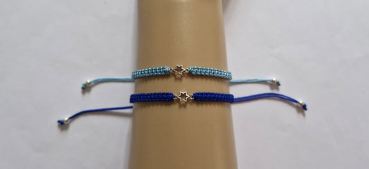 Mother daughter/son star bracelet set