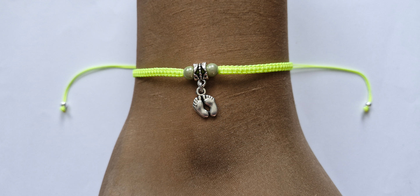 Footprint anklet