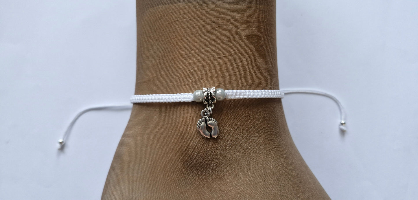 Footprint anklet