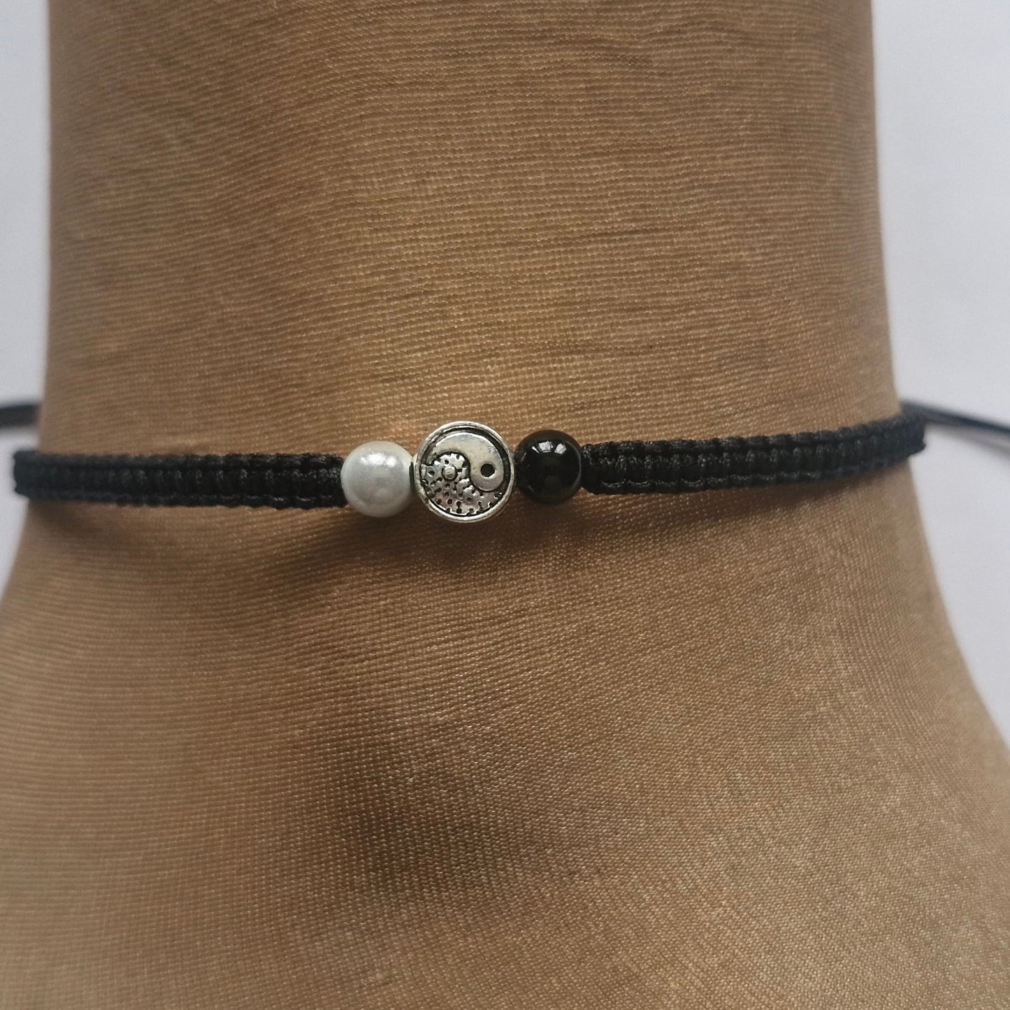 Yin yang anklet