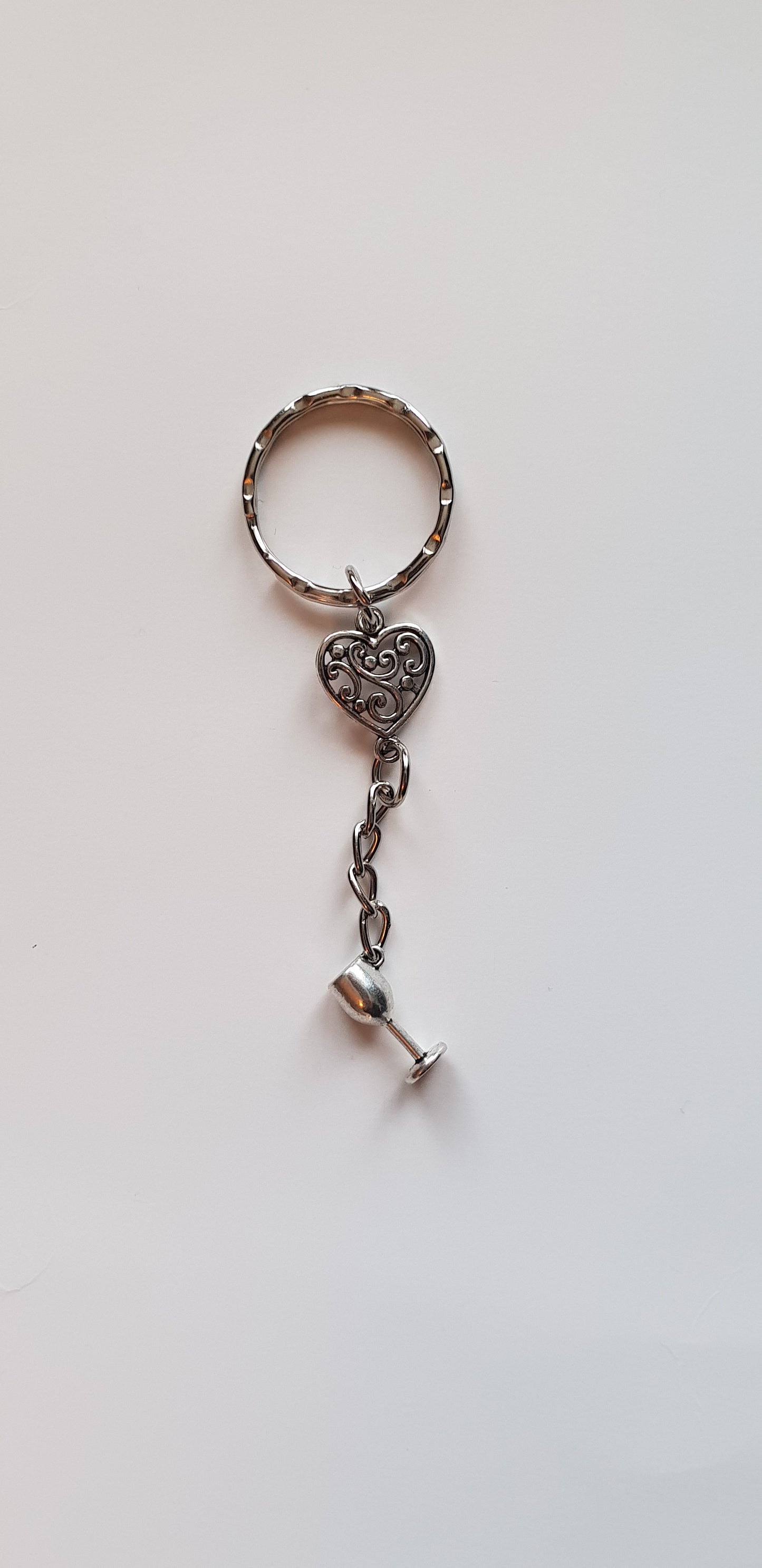 Love wine keyring