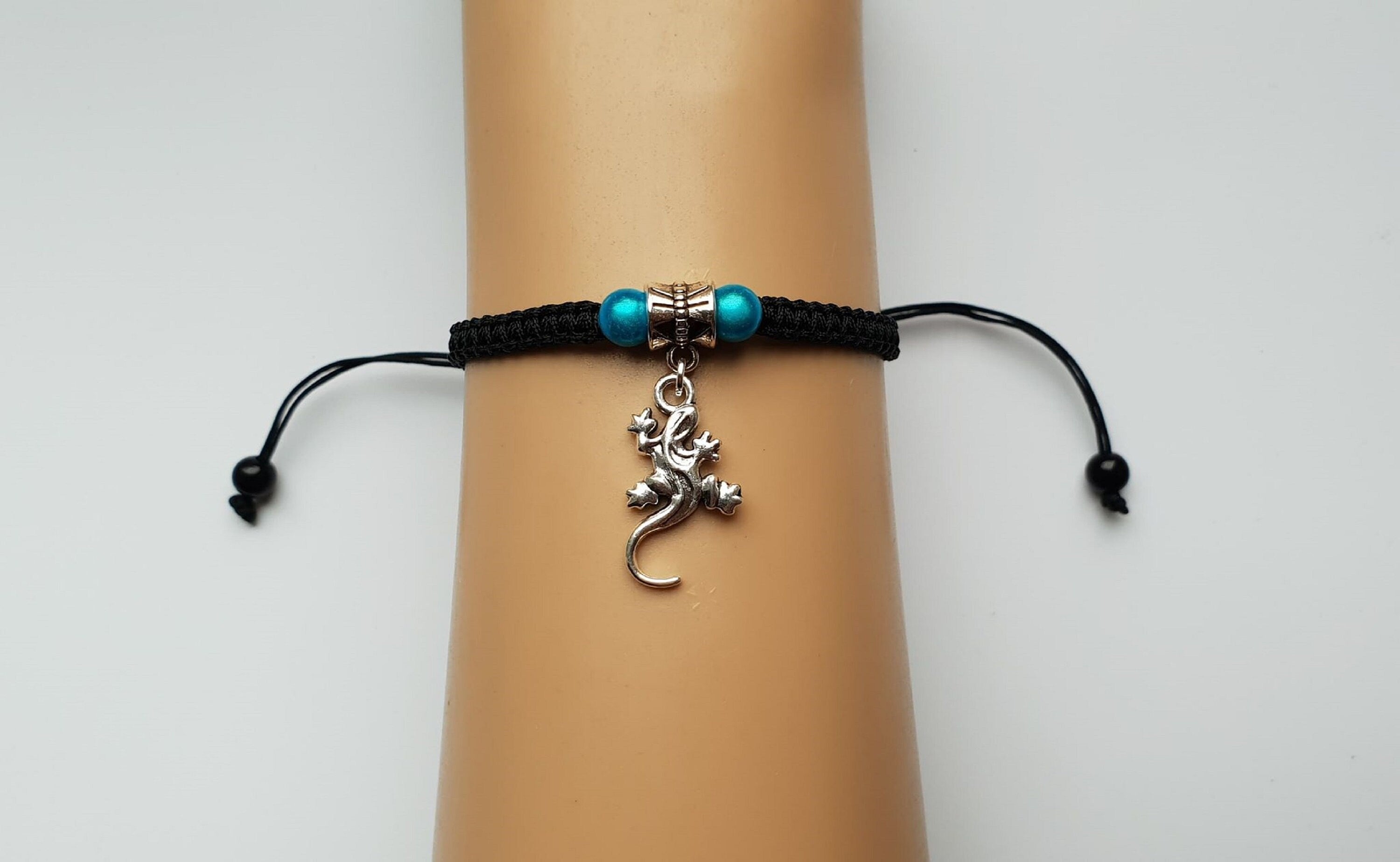 Fashion Animal Gecko Bangle 3 Colors Openable Hook Bracelet Bangle  Jewellery - silver color - C412GKFYJAL