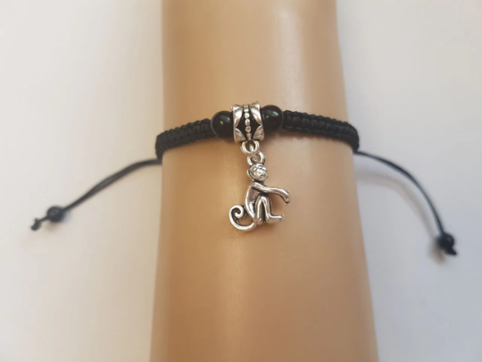 Monkey charm bracelet