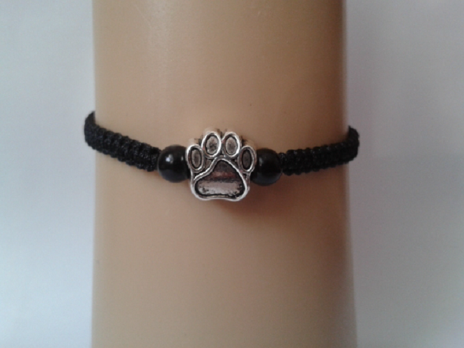 Paw print bracelet