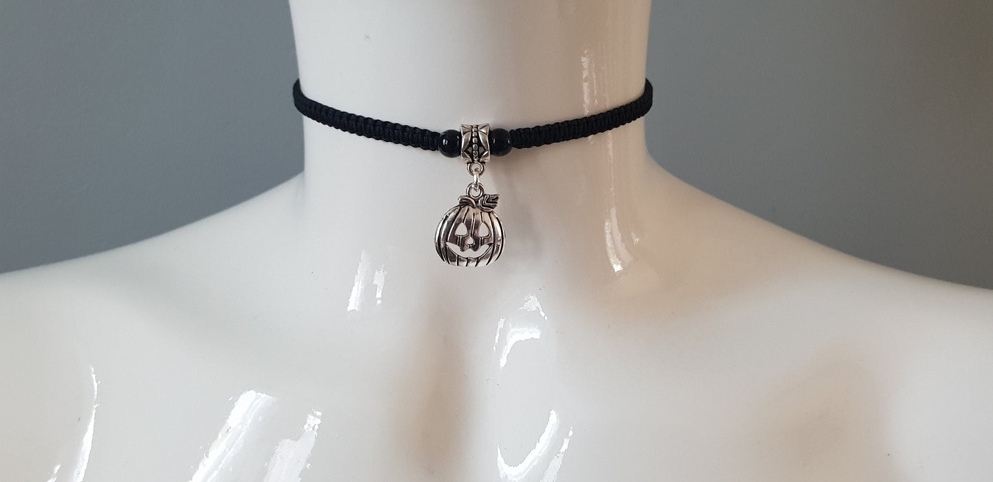 Pumpkin choker necklace